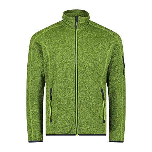 CMP męska kurtka Knit-tech dla mężczyzn - 30h5887 Knit-Tech kurtka dla mężczyzn, Limegreen-B.Niebieski, 50