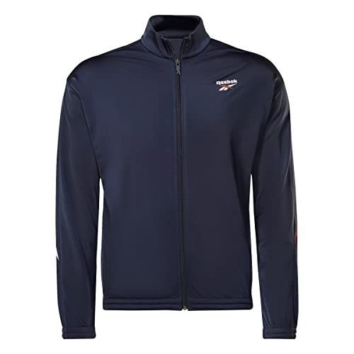 Reebok Dzianinowy top dresowy, wektor granatowy/czerwony wektorowy, XL, Vector Navy/Vector Red, XL