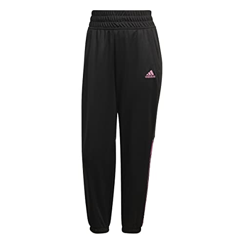 adidas Długie spodnie damskie, czarny/liliowy, XL