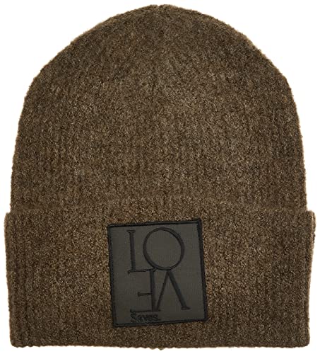 Sisley Czapka damska 109RMA002 Hat, Brown Melange 84Y, OS