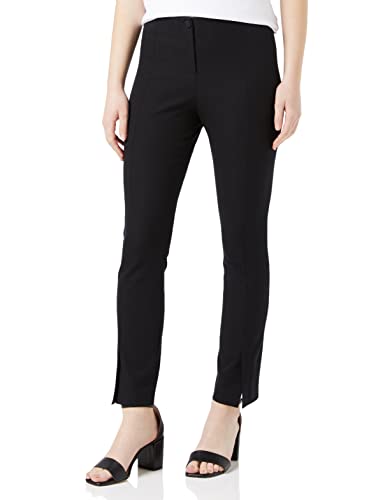 Ted Baker Damskie spodnie damskie WMT-OZETE-Split z przodu detale, czarne, 4 (UK4)