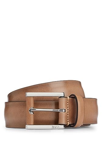 BOSS Męski pasek T-Lino_Sz35, ciemny beż 251, 85, Dark Beige251