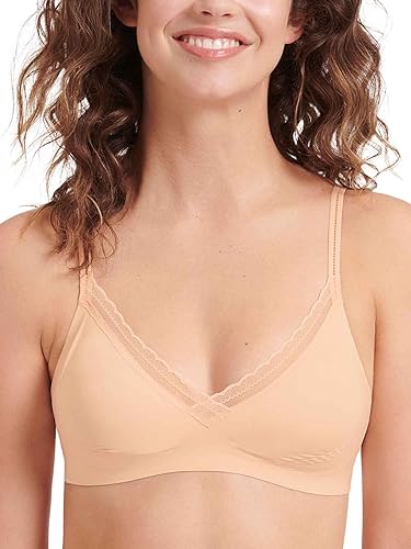 Sloggi Damski biustonosz Body Adapt Twist Soft Biustonosz w kolorze pomarańczowym, XS Plus