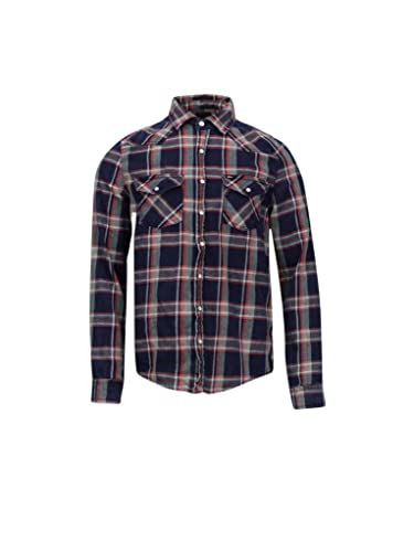 LTB Jeans Męska koszula robocza Rohan Button-Down, Jade Check Wash 54305, L, Jade Check Wash 54305, L