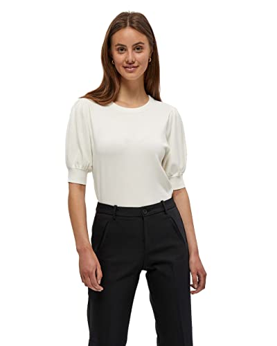 Minus Damska koszulka z dzianiny Liva, Rozbita biel, L