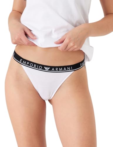 Emporio Armani Damskie majtki typu stringi (2 sztuki), biały, S