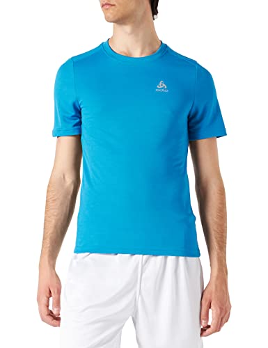 Odlo F-Dry T-shirt męski z okrągłym dekoltem, kolor indygo