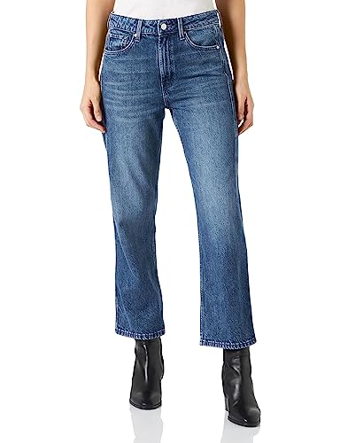 s.Oliver Damskie spodnie jeansowe 7/8 jeans spodnie 7 8, niebieskie, 34 EU, niebieski, 34