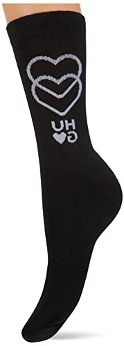 HUGO Damskie skarpety damskie Qs Rib Love W, czarny1, 39-42 EU