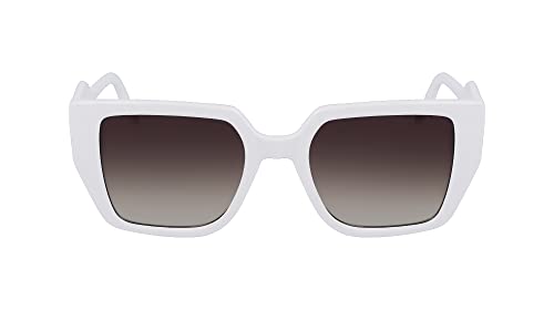 KARL LAGERFELD KL6098S Okulary przeciwsłoneczne, 105 białe, jeden rozmiar unisex, 105 biały, rozmiar uniwersalny