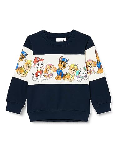 NAME IT Bluza chłopięca Nmmjilmar Pawpatrol Sweat Unb Cplg, Dark Sapphire, 98