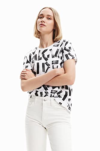 Desigual T-shirt damski, biały, XXL
