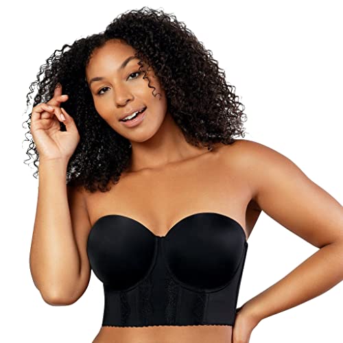Parfait Elissa P50116 damski biustonosz bez ramiączek bez ramiączek, czarny, 38DD, Czarny, 85E