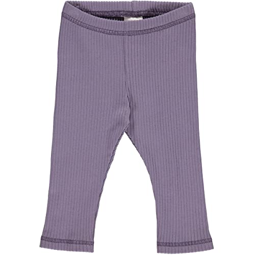 Müsli by Green Cotton Dziewczęce legginsy Cozy Rib, Lilac Fog, 74 cm