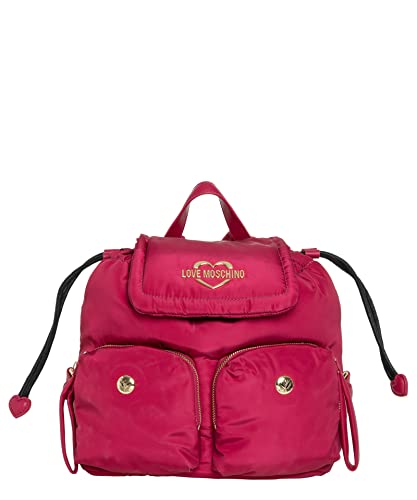 Love Moschino Damski plecak Borsa Nylon PU Fuxia, wielokolorowy, 29 x 26 x 17