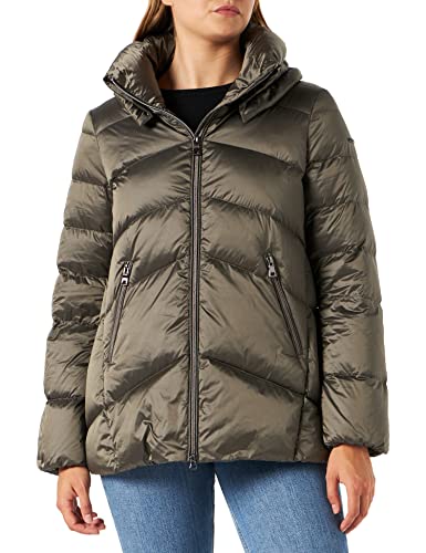 Geox Damski płaszcz ADRYA Down Coat, jasny cement, 44