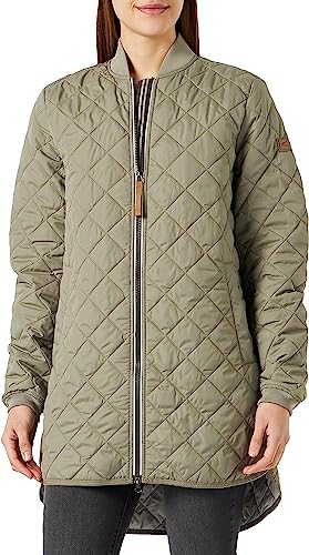 Camel Active Womenswear Damski płaszcz 310570/1F41 Coat, Sage, 42 (DE), Sage