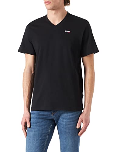 Schott NYC T-shirt męski Tslogocasuav, czarny, XL