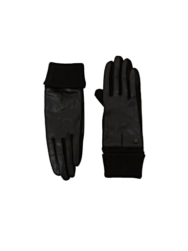 ESPRIT Damskie 103EA1R302 rękawiczki na zimną pogodę, 001/czarne, M, 001/czarny, M
