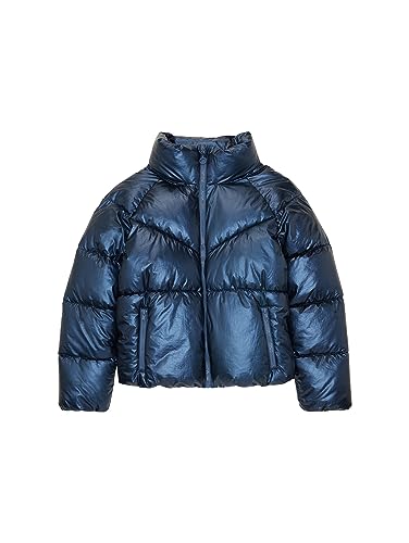 TOM TAILOR Dziewczęca 1038754 kurtka dziecięca, 33817-Blue Metallic, 128, 33817 - niebieski metalik, 128 cm