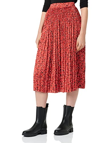 Scotch & Soda Maison damska spódnica maxi z nadrukiem z recyklingu poliestru, Space Floral Scarlet 5362, S
