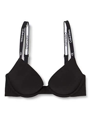 Calvin Klein Push Up Plunge Biustonosz o kroju plunge Kobiety, Czarny, 80B