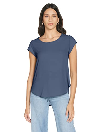 ONLY Onlvic S/S Solid Top Noos Ptm Top Kobiety , indygo (Vintage Indigo) , 44