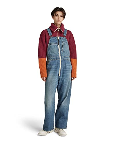 G-STAR RAW Bib Overall kombinezon damski, Niebieski (antyczny wyblakły niebieski opalowy C779-D344), S