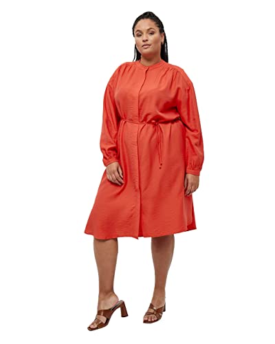 Peppercorn Damska sukienka Mirinda Harmonia Curve, intensywna pomarańczowa, 20, Intensywny pomarańczowy, 46-Plus