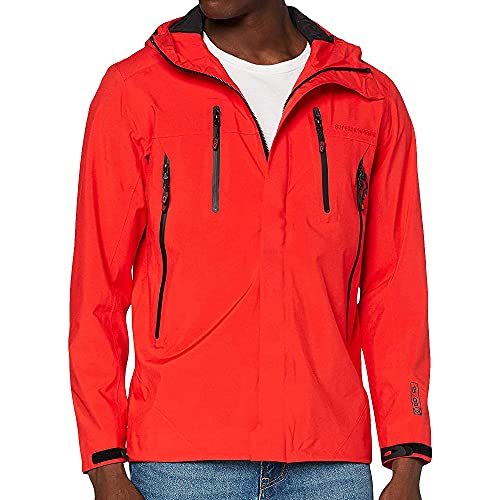 Superdry Męska kurtka Hydrotech Ultimate Waterproof Jacket, czerwony (high risk red), XS