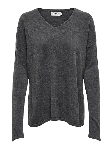 ONLY sweter damski amalia, Graumeliert, L