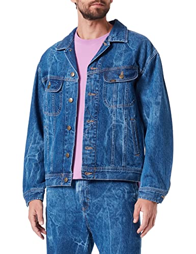 Lee Męska kurtka jeansowa Relaxed Rider, Indigo Crush Visual, XL