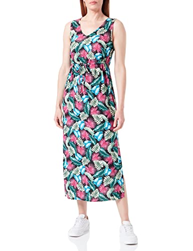 VERO MODA Sukienka damska, Pink Yarrow/Aop: palm, XXL wąska talia