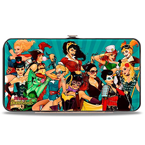 Buckle-Down Damski portfel na zawiasy Dc Bombshells, wielokolorowy, bez rozmiaru
