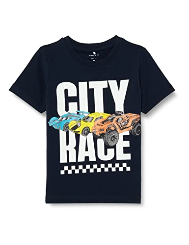 NAME IT Baby Boys NMMHOTWHEELS Memphis SS TOP VDE T-Shirt, Dark Sapphire, 80