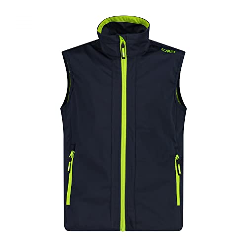 CMP - Kamizelka typu Light Softshell dla dzieci, B.Blue-Limegreen, 98, B.Blue-Limegreen