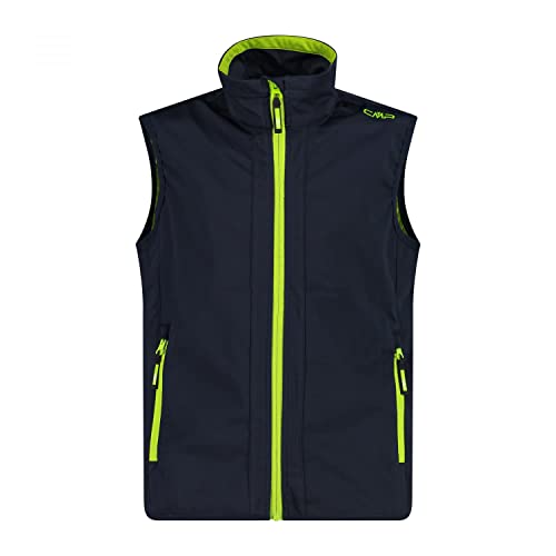 CMP - Kamizelka typu Light Softshell dla dzieci, B.Blue-Limegreen, 98, B.Blue-Limegreen