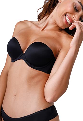 LOVABLE Body Bliss biustonosz Push up Damski, Czarny, 80D
