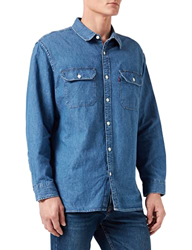 Levi's Męska koszula męska Jackson Worker na co dzień, Lt Wt bawełniany kamień konopny, M