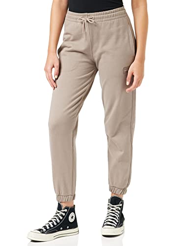 Calvin Klein Damskie spodnie do joggingu z mankietami, idealne taupe, M, Idealny taupe, M