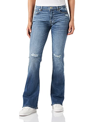 7 For All Mankind jeansy damskie, niebieski (mid blue), 30