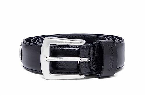 Replay Pasek unisex AX2274, 098 czarny, 95, 098 BLACK, 95