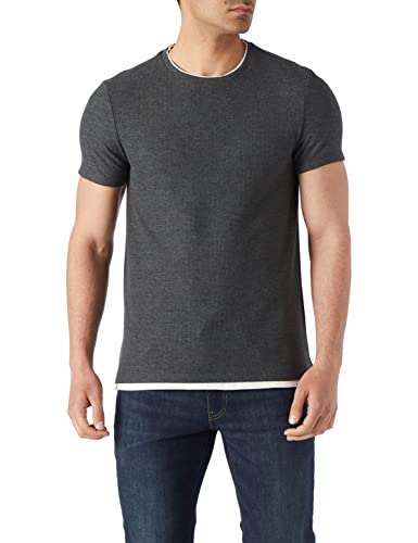 Koton Męski t-shirt basic, Antracyt (045), XL
