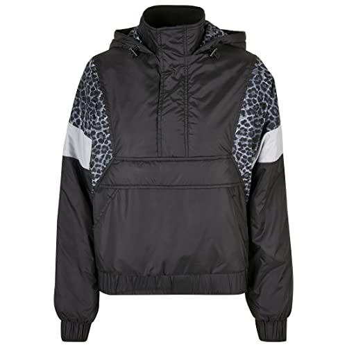 Urban Classics Kurtka damska AOP Mixed Sweter, Czarny/leon/światło, XS