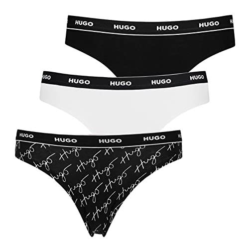 HUGO damskie Triplet Stringi Stringi Stringi, czarny4, XXL