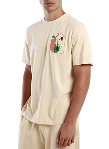 Kappa Vakon Authentic T-shirt męski, kolor naturalny/beżowy, S, naturalny/beżowy, S