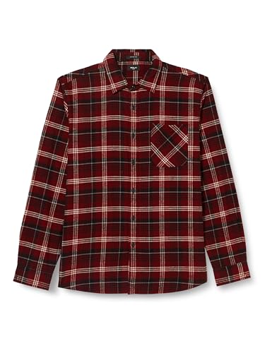 Replay Koszula męska regular fit, 030 Dk Red/Black/Grey/Nat.White, XL