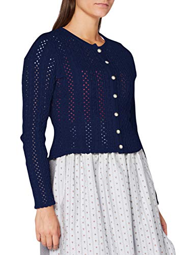BERWIN & WOLFF TRACHT FOLKLORE LANDHAUS Sweter kardigan damski, Babyblau, 64