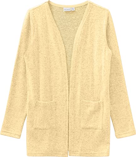 Name It Dziewczęcy kardigan Nkfvicti Ls Knit Card Noos, Podwójny krem, 6 lat