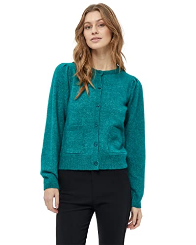 Minus Damski kardigan z dzianiny DITA 3, Ocean Green Melange, XS
